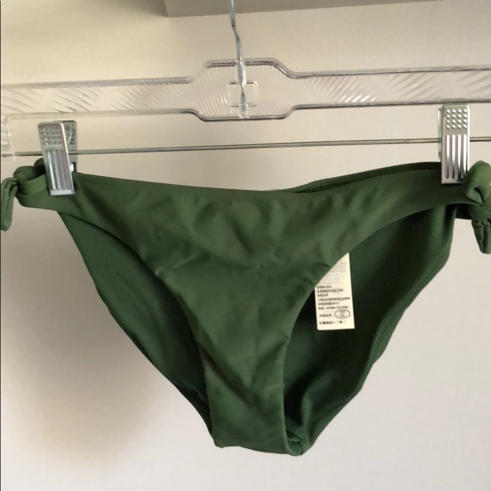 Hollister Hunter Green Side-tie Bikini Bottoms